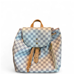 Louis Vuitton Sperone Backpack Damier Azur White Louis Vuitton Sperone Backpack Damier Azur White