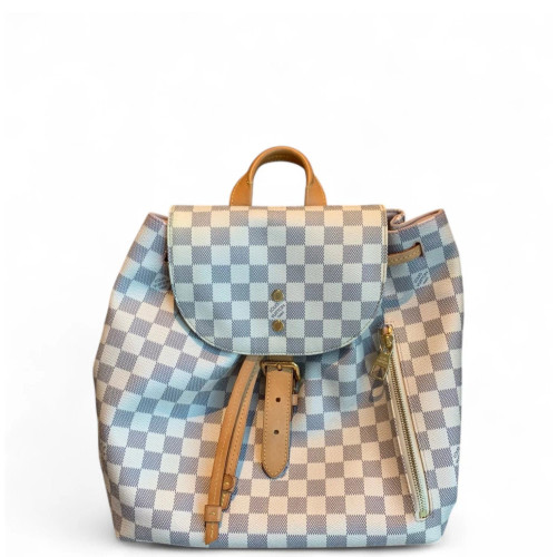 Louis Vuitton Sperone Backpack Damier Azur White