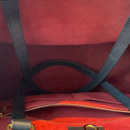 Louis Vuitton Onthego MM Monogram Empreinte Giant Black Beige