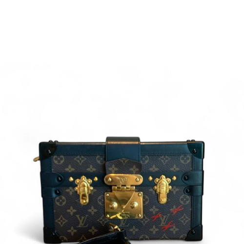 Louis Vuitton Shoulder Bag Monogram Brown Black