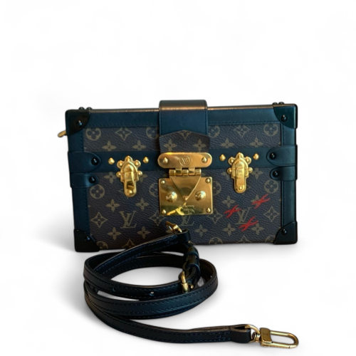Louis Vuitton Shoulder Bag Monogram Brown Black
