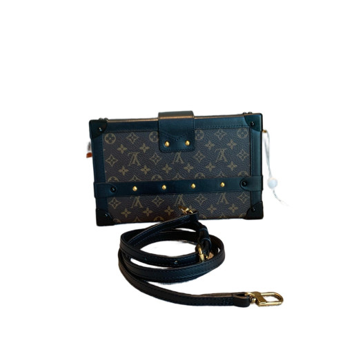 Louis Vuitton Shoulder Bag Monogram Brown Black