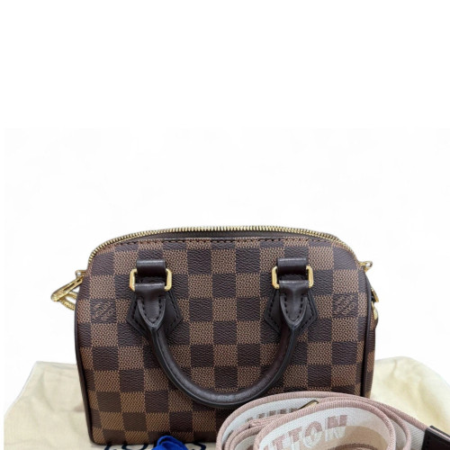 Louis Vuitton Speedy Bandouliere 20 Damier Ebene Brown
