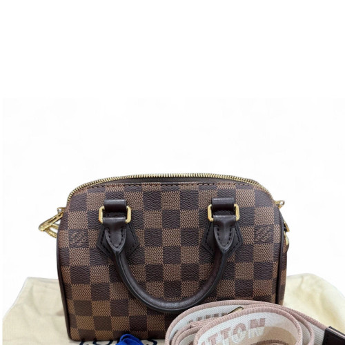 Louis Vuitton Speedy Bandouliere 20 Damier Ebene Brown