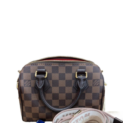 Louis Vuitton Speedy Bandouliere 20 Damier Ebene Brown