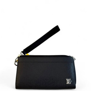 Louis Vuitton Clutch Calfskin Black Louis Vuitton Clutch Calfskin Black