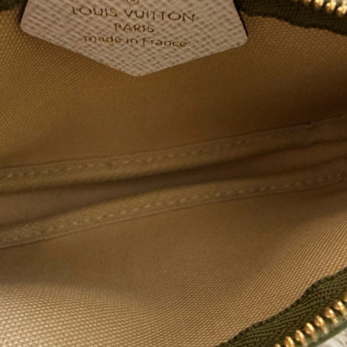 Louis Vuitton Micro Pochette Accessories Monogram Monogram Giant Green White