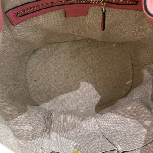 Gucci Bucket GG Supreme Monogram Calfskin Pink Brown Beige