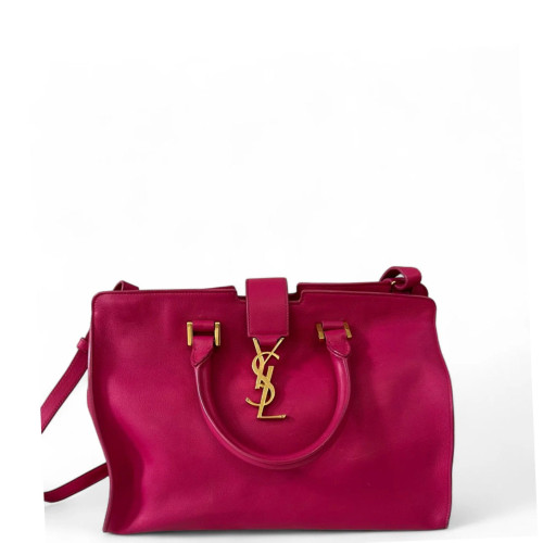 Yves Saint Laurent Small Cabas Chyc Calfskin Pink