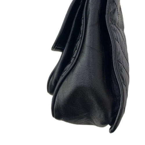 Yves Saint Laurent Niki Crossbody Bag Pull Up Leather Black