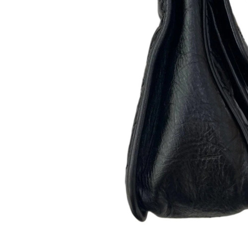 Yves Saint Laurent Niki Crossbody Bag Pull Up Leather Black