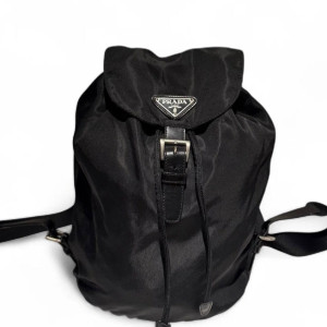 Prada Backpack Nylon Vela Black