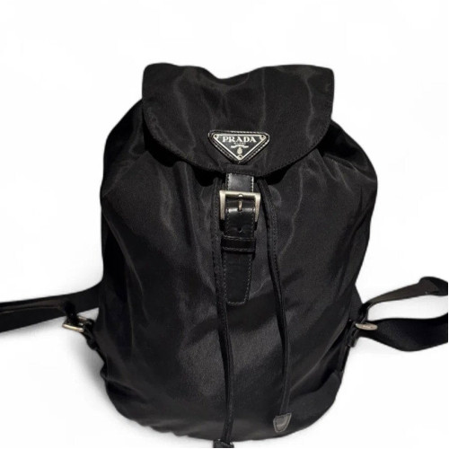 Prada Backpack Nylon Vela Black