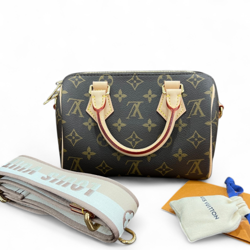 Louis Vuitton Speedy Bandouliere 20 Monogram Brown