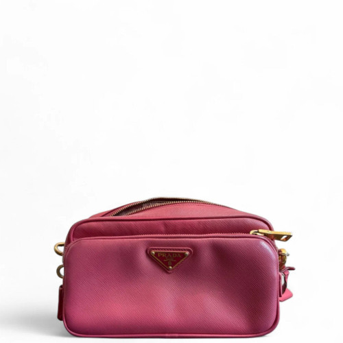 Prada Camera Case Saffiano Calfskin Red