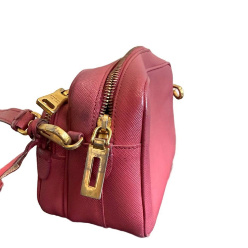 Prada Camera Case Saffiano Calfskin Red