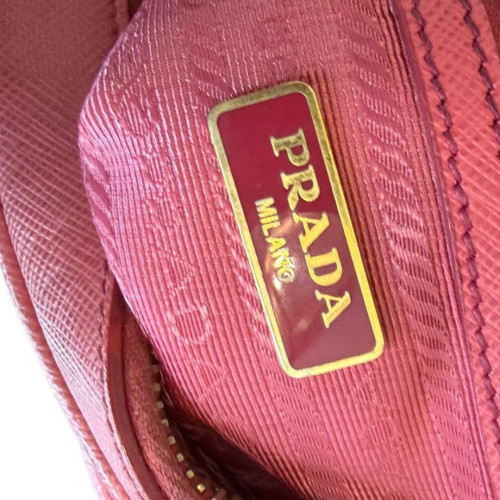 Prada Camera Case Saffiano Calfskin Red