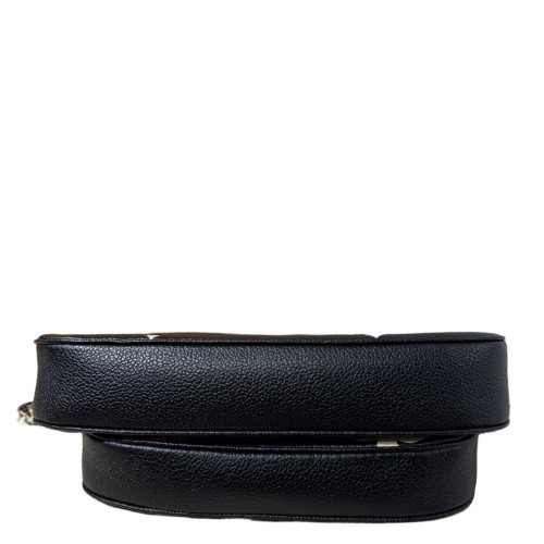 Louis Vuitton Multi Pochette Accessories Monogram Empreinte Giant Black Beige