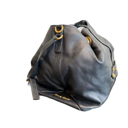 Miu Miu Bucket Calfskin Black