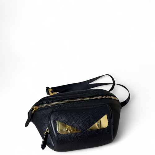 Fendi Sling Grained Calfskin Black