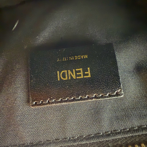 Fendi Sling Grained Calfskin Black
