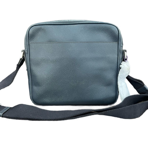 Prada Shoulder Bag Saffiano Calfskin Blue