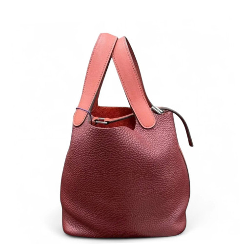 Hermes Picotin 18 Taurillon Clemence K1 Rouge Grenade 36 Brique Hermes Picotin 18 Taurillon Clemence K1 Rouge Grenade 36 Brique
