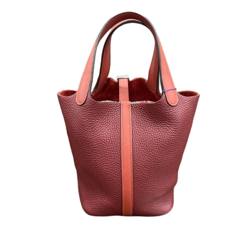 Hermes Picotin 18 Taurillon Clemence K1 Rouge Grenade 36 Brique Hermes Picotin 18 Taurillon Clemence K1 Rouge Grenade 36 Brique