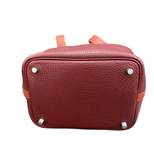 Hermes Picotin 18 Taurillon Clemence K1 Rouge Grenade 36 Brique Hermes Picotin 18 Taurillon Clemence K1 Rouge Grenade 36 Brique