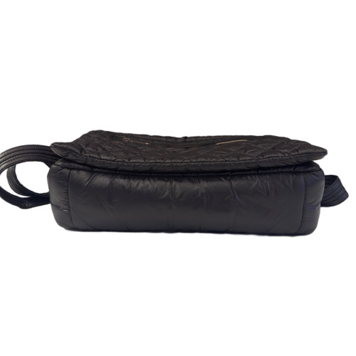 Chanel Quilted Messenger Nylon Black