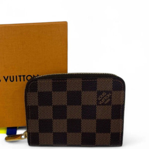 Louis Vuitton Coin Purse Damier Ebene Brown Louis Vuitton Coin Purse Damier Ebene Brown