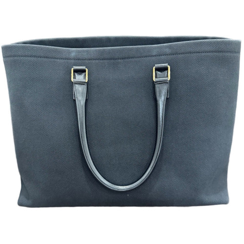 Celine Tote Bag Canvas Black White