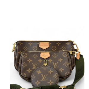 Louis Vuitton Multi Pochette Accessories Monogram Brown Green