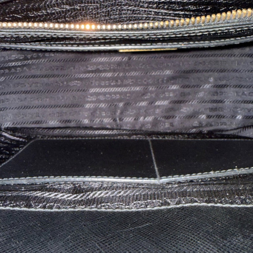 Prada Medium Galleria Double Zip Tote Saffiano Calfskin Black