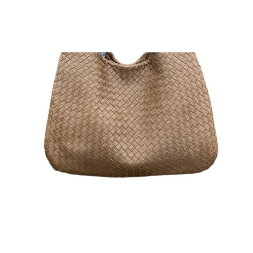 Bottega Veneta Hobo Calfskin Intrecciato Light Gold