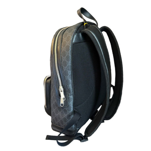 Gucci Backpack GG Supreme Monogram Black Grey