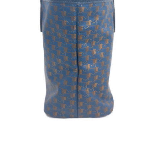 Moynat Tote Bag Toile 1920 Monogram Blue Brown Red