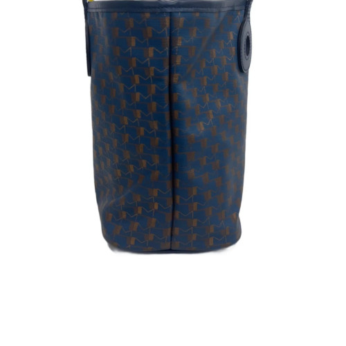 Moynat Tote Bag Toile 1920 Monogram Blue Brown Red