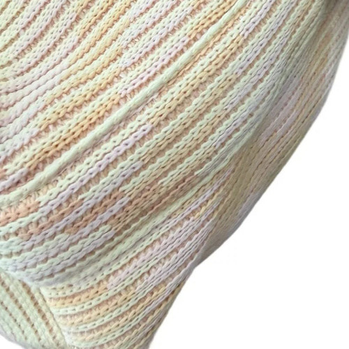 Burberry Handbag Fabric Pink White Light Yellow