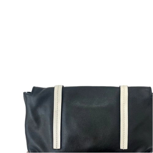 Miu Miu Crossbody Bag Calfskin Black White Miu Miu Crossbody Bag Calfskin Black White