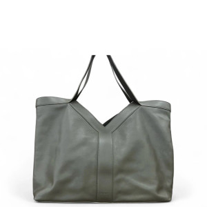 Yves Saint Laurent Tote Bag Calfskin Dark Green