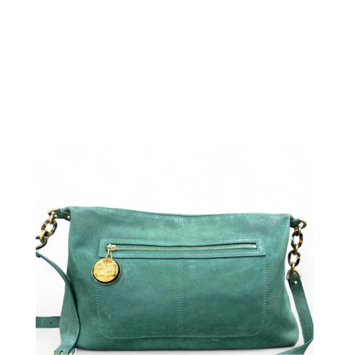 Fendi Crossbody Bag Calfskin Green