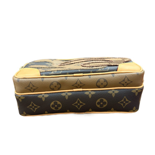 Louis Vuitton Nil 28 Messenger Reverse Monogram Damier Ebene Brown Tan