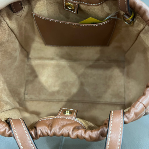Celine Tote Bag Calfskin Brown