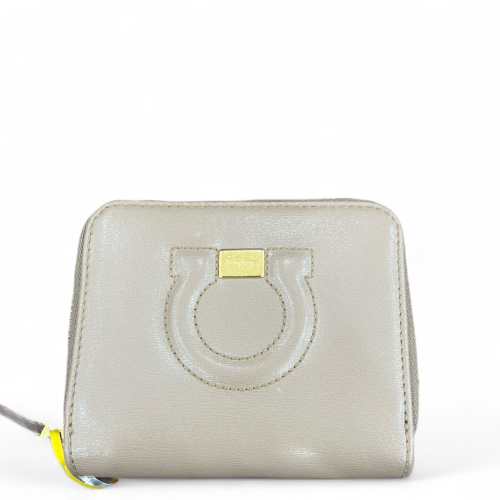 Salvatore Ferragamo Compact Wallet Calfskin Grey