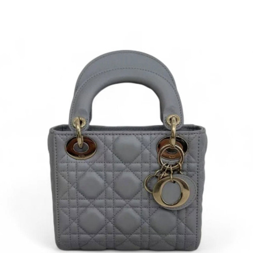 Dior Mini Lady Dior Calfskin Grey