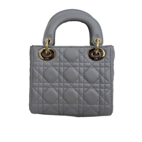 Dior Mini Lady Dior Calfskin Grey