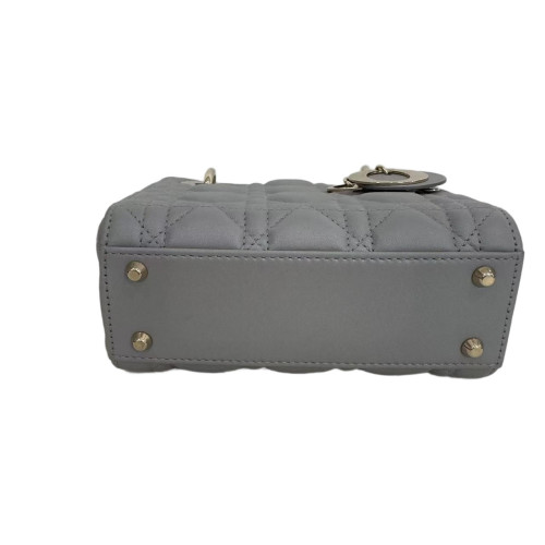 Dior Mini Lady Dior Calfskin Grey