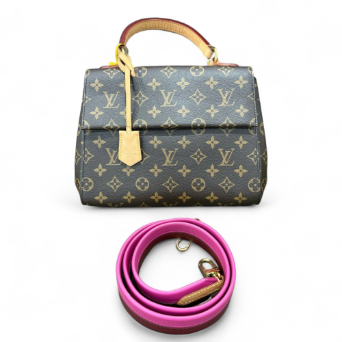 Louis Vuitton Cluny Bb Monogram Brown Pink Louis Vuitton Cluny Bb Monogram Brown Pink