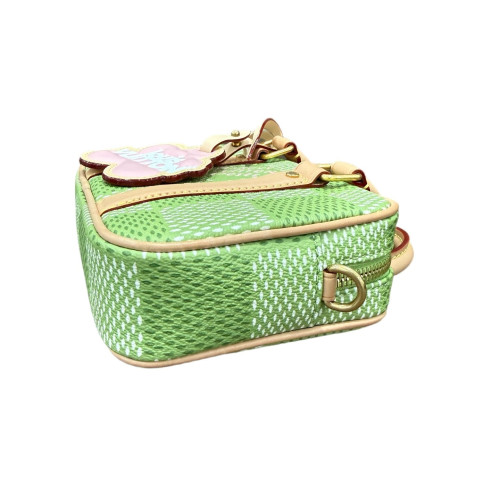 Louis Vuitton X Tyler The Creator Nano Porte Documents Voyage Damier Pop Green Pink White